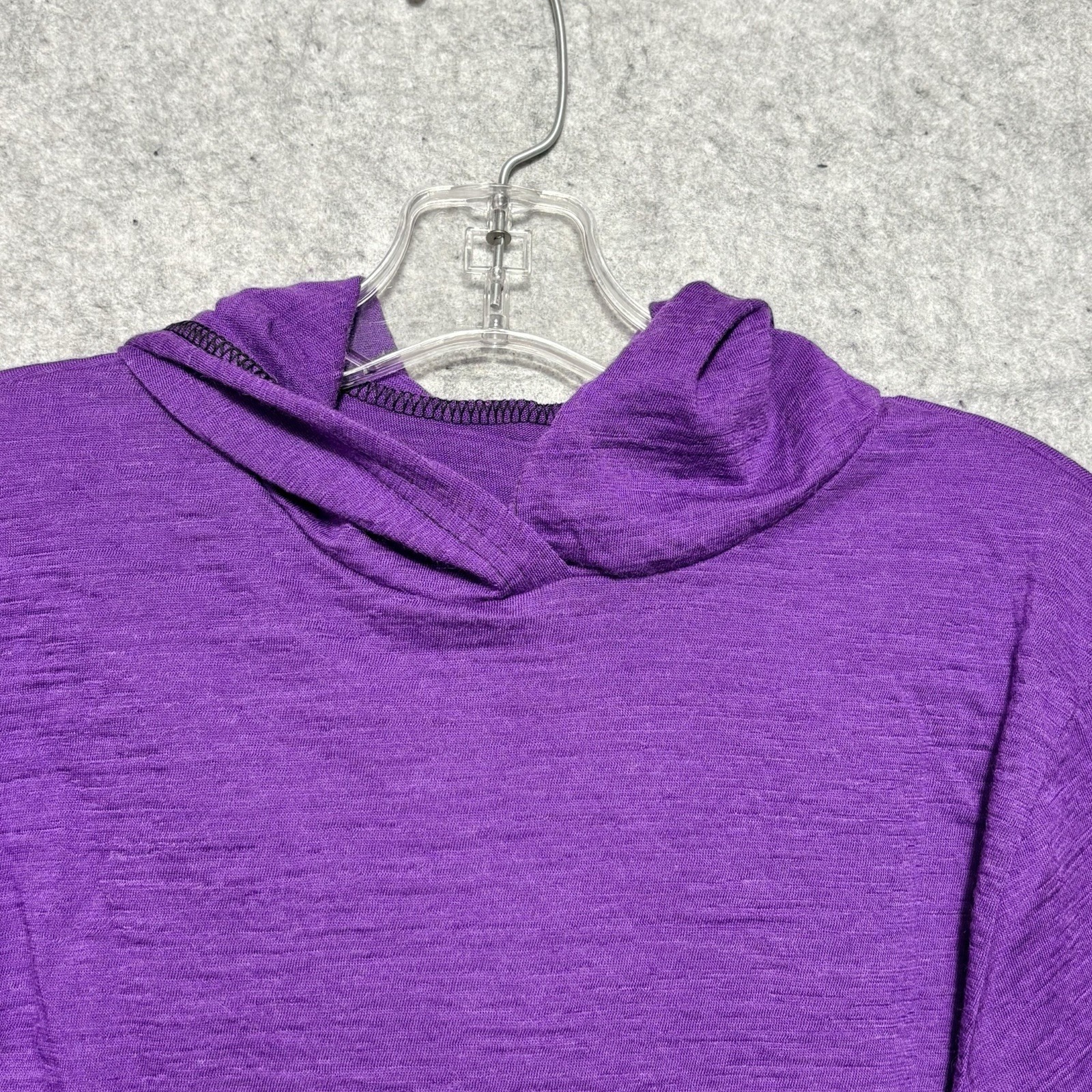 Appalachian Gear Co Alpaca Tencel Hoodie Women's Xs Purple Usa Peruvian Alpaca — image 2 of 8